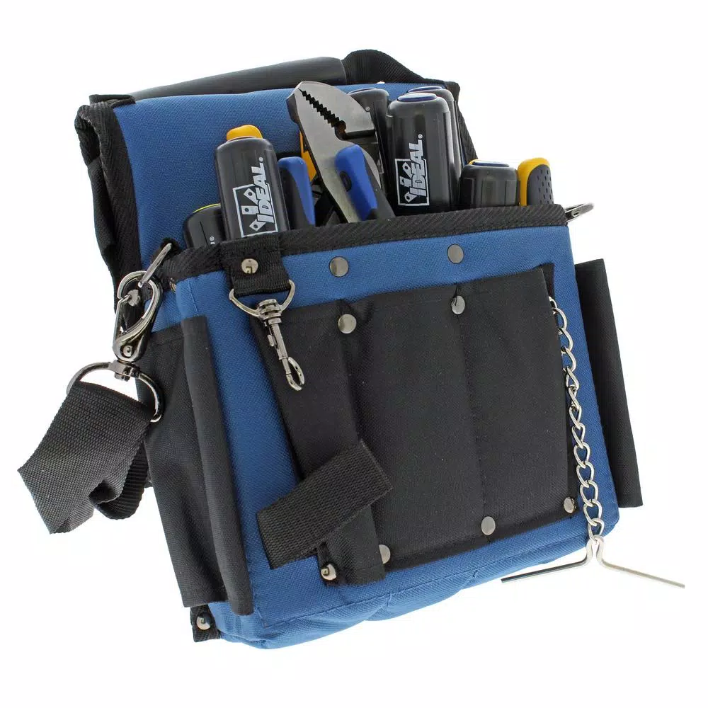 Ideal Electrical 14-Piece Professional Electrical Tool Kit with Journeyman Tote Bag