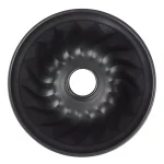 Home Basics Non-Stick Steel Fluted Bundt Cake Pan, Grey thumbnail 4