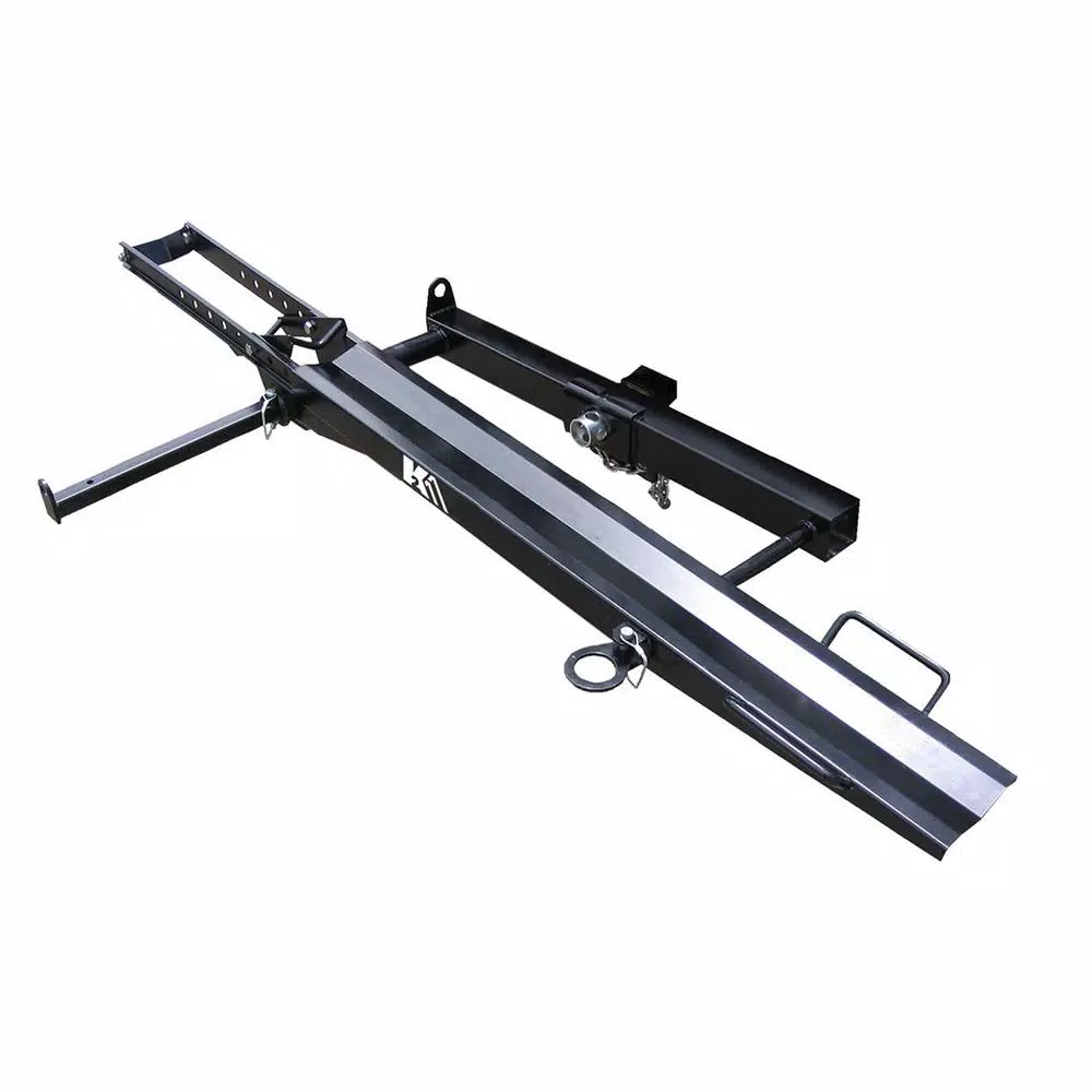 Detail K2 400 lb. Capacity Hitch Mounted Motorcycle Carrier with Adjustable Front Wheel Channel