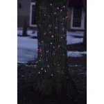 Northlight Purple Mini Net Style Tree Trunk Wrap Christmas Lights with Brown Wire, 2 ft. x 8 ft. thumbnail 3