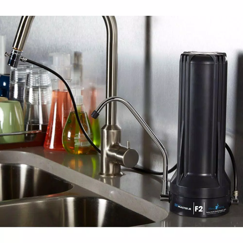 Home Master Jr F2 Countertop Water Filter System, Black