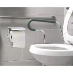 Alpine Industries Single Post Toilet Paper Holder with Storage Shelf, Chrome Finish thumbnail 5