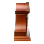 Bedford Clock Collection Mahogany Cherry Mantel Clock with 4 Chime Settings and Volume Control thumbnail 3