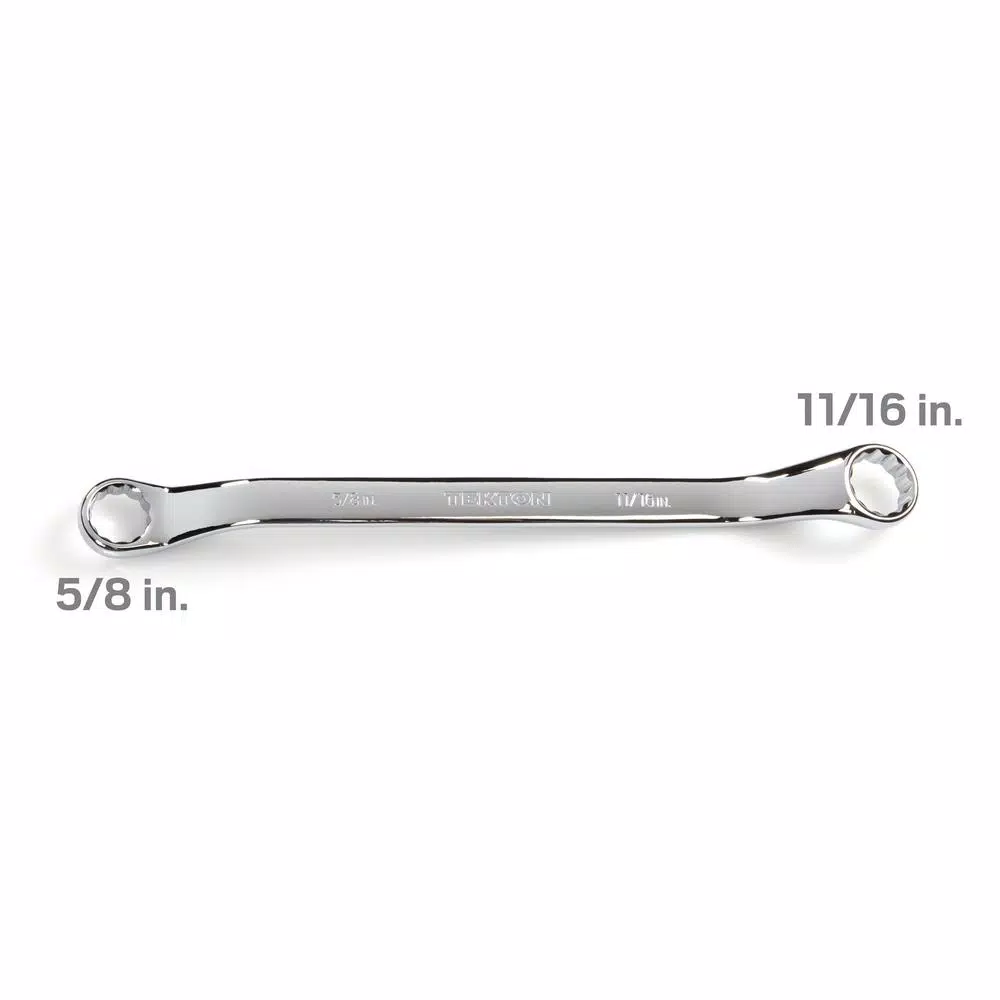 TEKTON 5/8 in. x 11/16 in. 45° Offset Double Box End Wrench