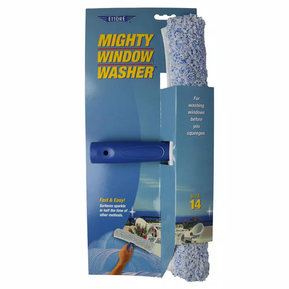 Ettore 14 in. Mighty Window Washer with Microfiber Cover