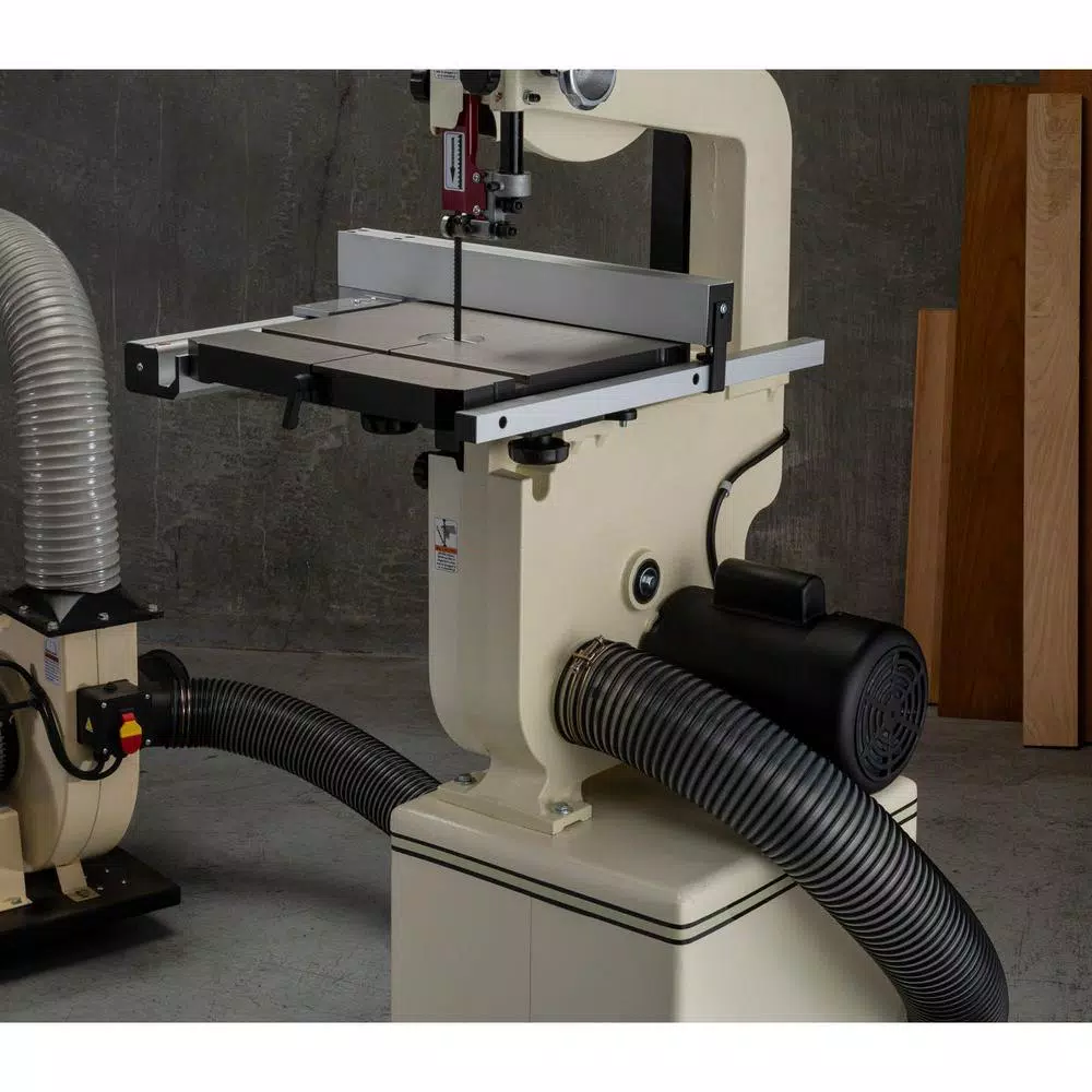 Shop Fox 14 in. 1 HP Vertical Band Saw with Cast-Iron Table and Enclosed Cabinet Stand