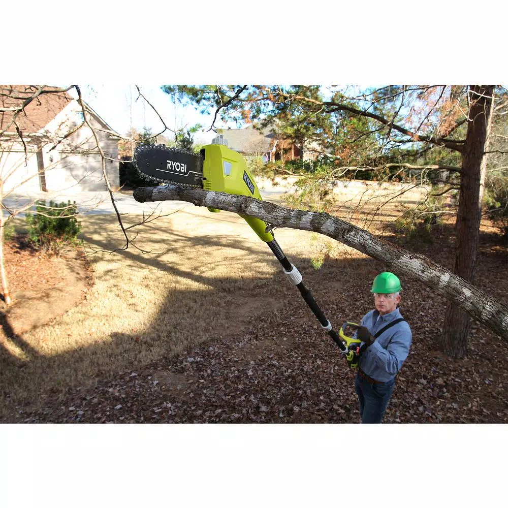 RYOBI 40V Lithium-Ion JetFan Blower and 10 in. Pole Saw Combo Kit with 4 Ah Battery and Charger