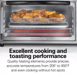 Hamilton Beach Sure-Crisp 1440W 6-Slice Air Fryer Toaster Oven, Stainless Steel thumbnail 8