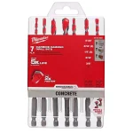 Milwaukee SHOCKWAVE Carbide Hammer Drill Bit Set, 7-Piece Hex Shank Kit thumbnail 9