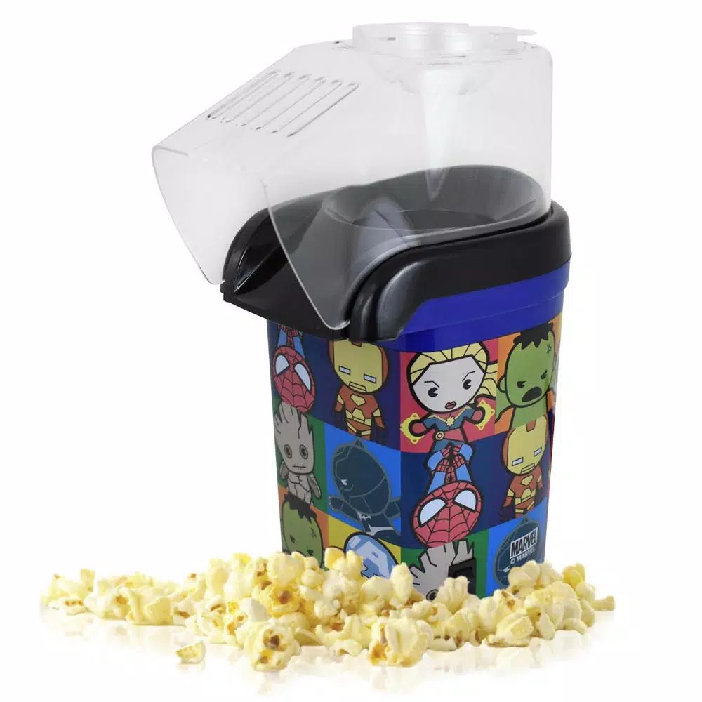 Uncanny Brands Marvel Kawaii Hot Air Popcorn Maker - Officially Licensed Superhero Popcorn Popper