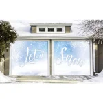 My Door Decor 7 ft. x 8 ft. Let It Snow Christmas Garage Door Banner Mural thumbnail 2