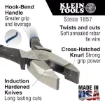 Klein Tools 9 in. High-Leverage Ironworker's Pliers thumbnail 2