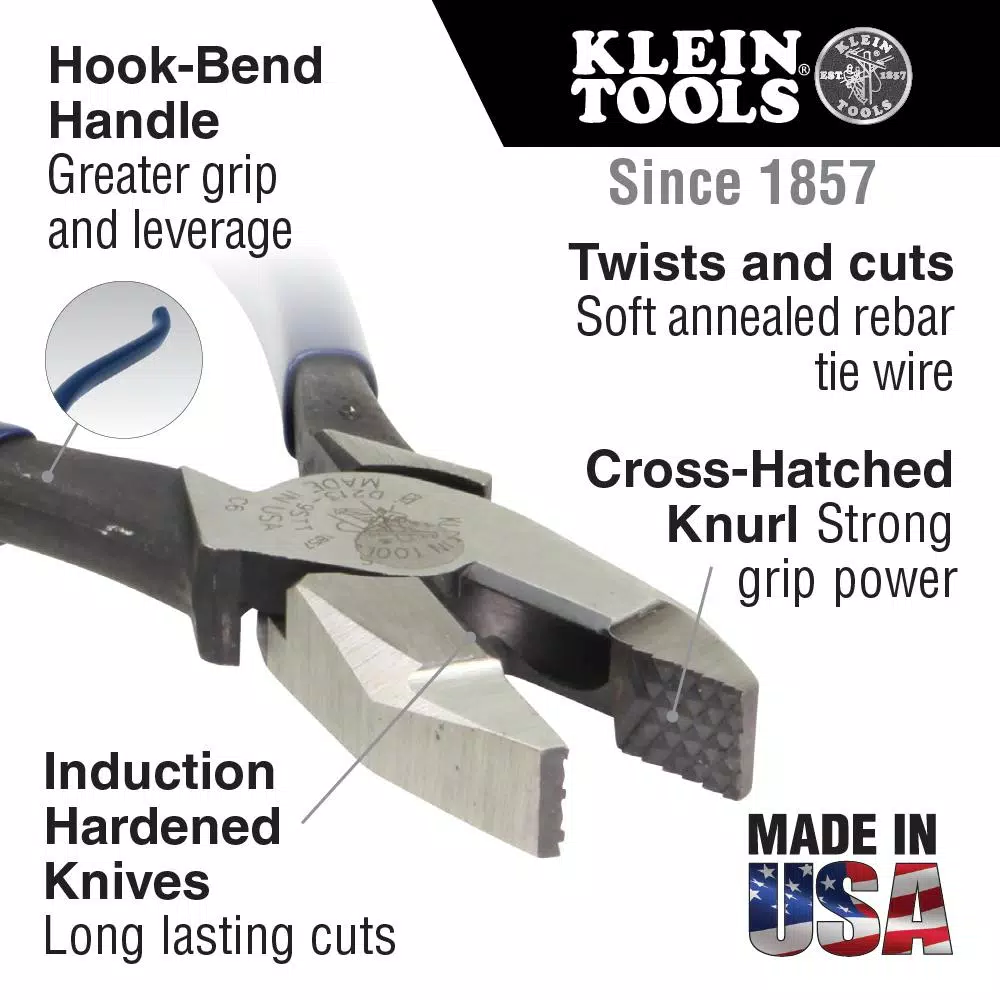 Klein Tools 9 in. High-Leverage Ironworker's Pliers