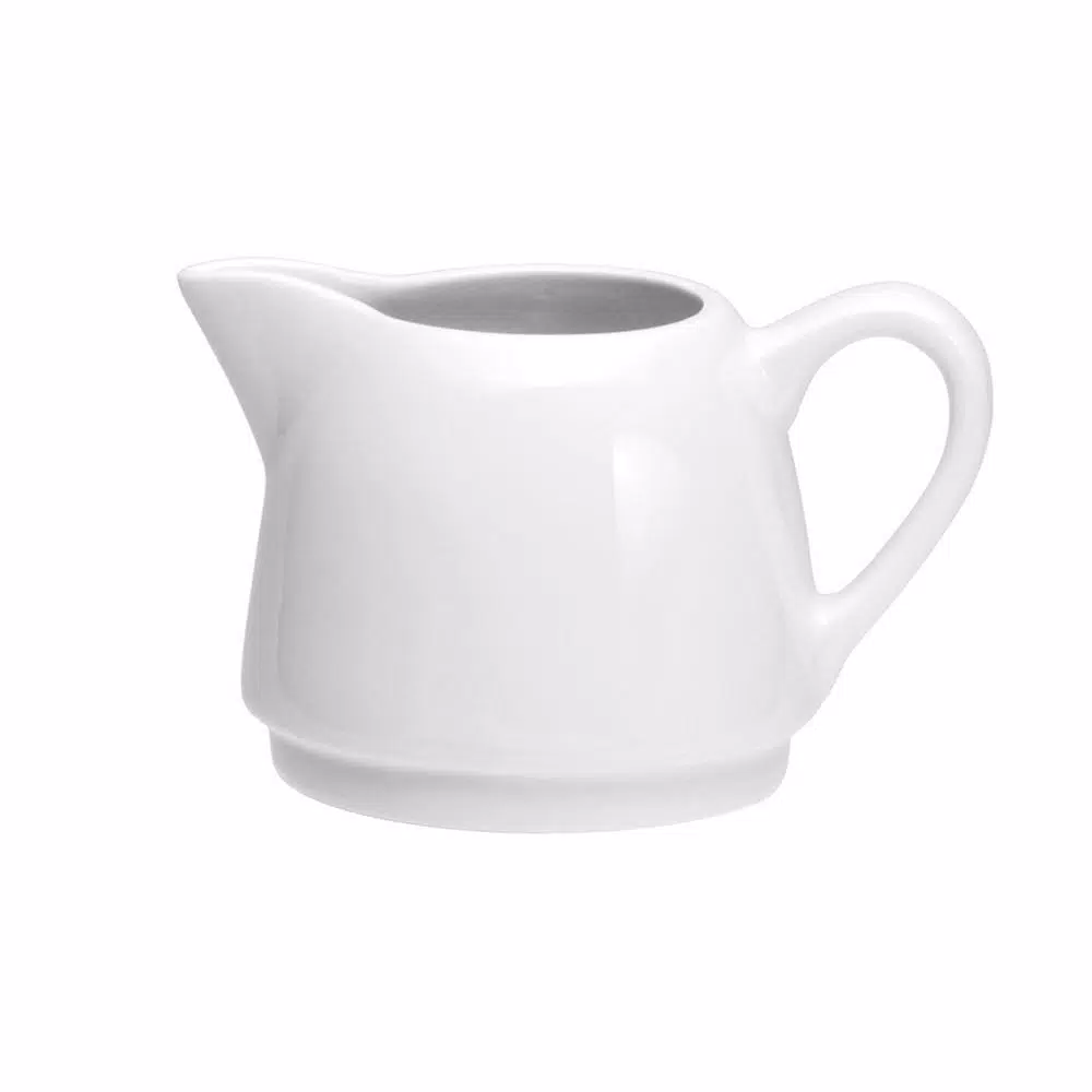 Oneida Tundra 10 oz. White Porcelain High Alumina Creamers, Set of 36