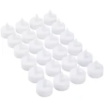 Lavish Home 24-Piece LED Tea Light Candle Set, Battery Operated Flickering Flameless Tealights thumbnail 1