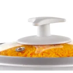 Continental Electric 6-Cup White Rice Cooker and Steamer with Tempered Glass Lid thumbnail 5
