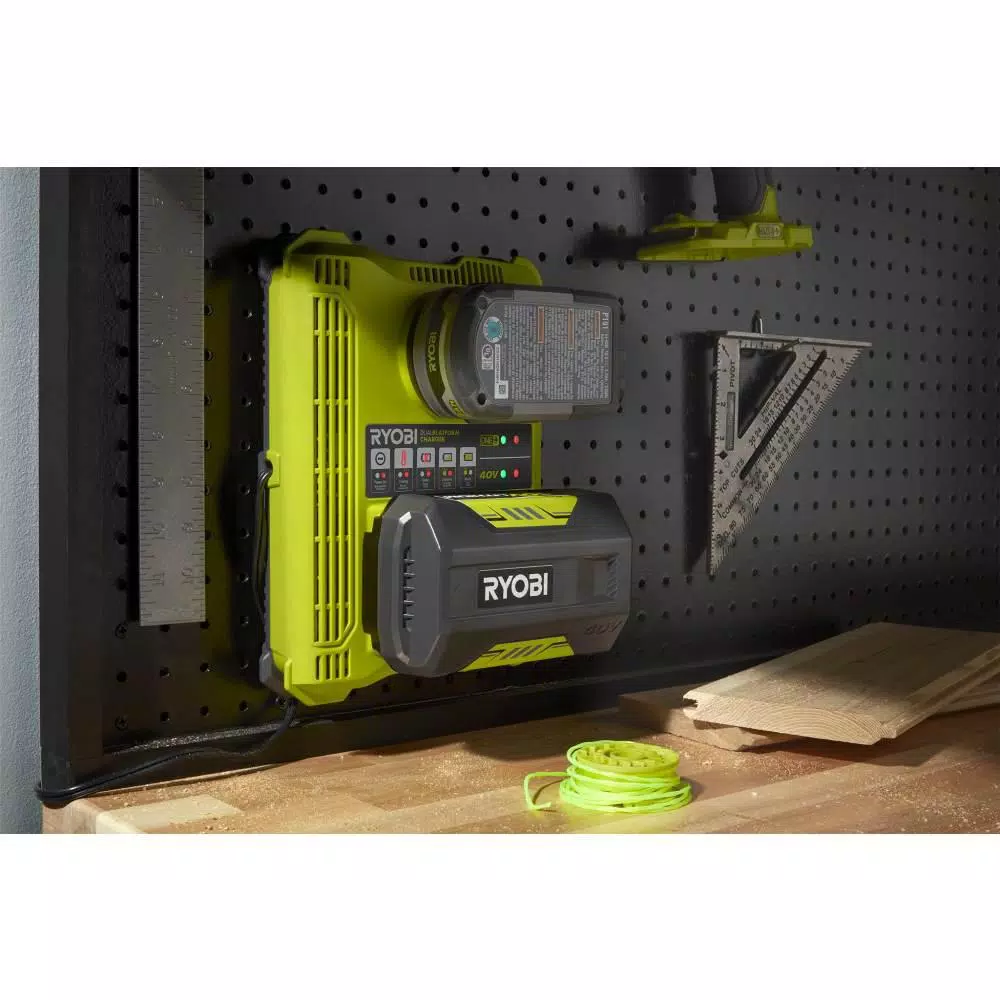 RYOBI ONE+ Dual Platform Charger for 18V and 40V Batteries