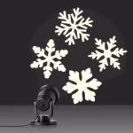 Alpine Corporation Christmas Rotating Snowflake LED Projector, Cool White Lights thumbnail 8