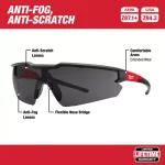 Milwaukee Safety Glasses with Clear and Tinted Lenses, 2-Pack thumbnail 3
