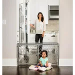 Regalo Expandable Plastic Pressure Mount Baby Gate, 23 in. Tall, Fits 28-42 in. Openings thumbnail 2