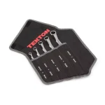 TEKTON 5-Piece 45° Offset Box End Wrench Set, SAE, with Roll-Up Pouch thumbnail 1