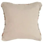 LR Resources Chic Beige Striped Fringe Throw Pillow - 18 x 18 in. Cotton Cover Hypoallergenic Polyester Fill thumbnail 2