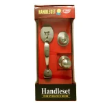 Premier Lock Satin Nickel Single Cylinder Keyed Entry Door Handleset with Deadbolt and Inside Knob thumbnail 1