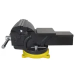 OLYMPIA 6 in. Single-Handed Operation Bench Vise with Swivel Base thumbnail 4