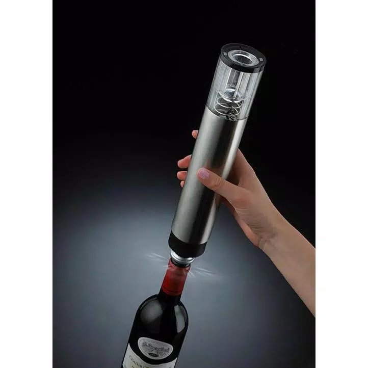Wine Enthusiast Electric Blue 1 Wine Opener and Preserver Set with Rechargeable Stand