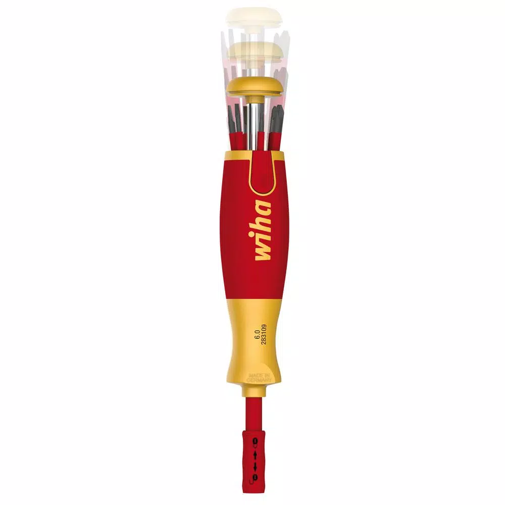Wiha 7-Piece Insulated SlimLine Ultra Driver Screwdriver Set, 1000V VDE Certified