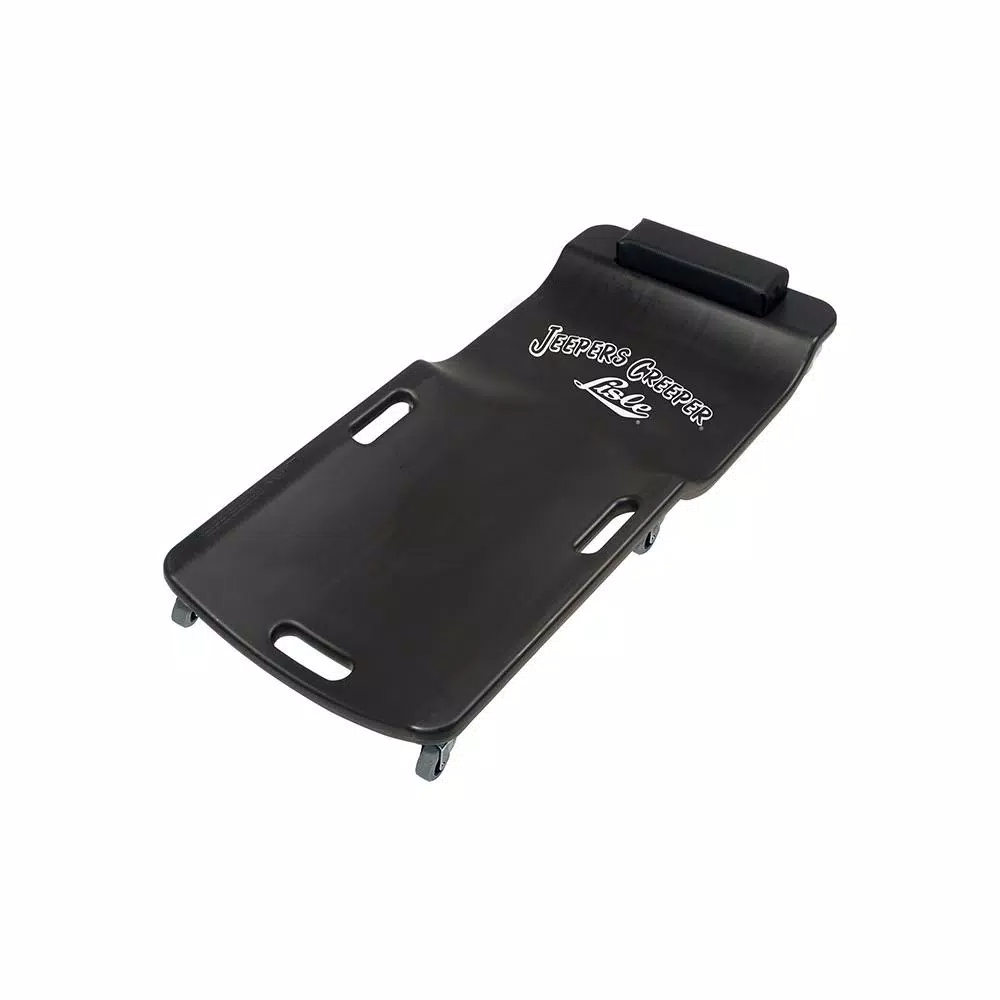 Lisle Low Profile Plastic Creeper with 6 Casters, Black