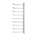 Epicureanist 27-Bottle Metal Wall-Mounted Wine Rack - Nickel Finish thumbnail 3