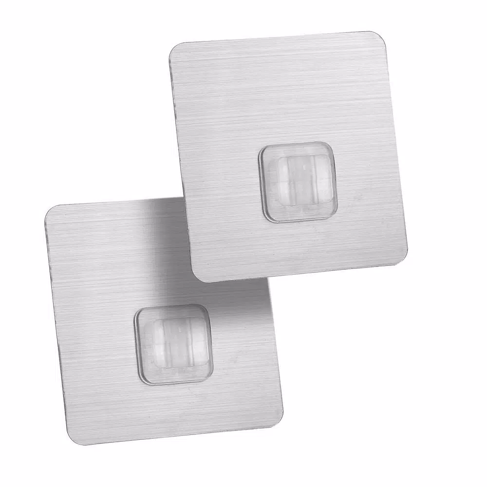 Alpine Industries Wall Mounted Mop and Broom Holder with 2-Hooks (2-Pack)