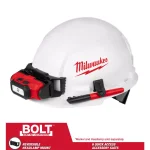 Milwaukee BOLT White Type 1 Class E Front Brim Hard Hat (12-Pack) thumbnail 4