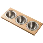 Kraus 16.75 in. Bamboo Workstation Kitchen Sink Serving Board Set with 3 Stainless Steel Prep Bowls thumbnail 2