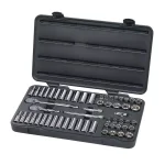 GEARWRENCH 57-Piece 3/8 in. Drive 6-Point SAE/Metric Ratchet and Socket Set thumbnail 2