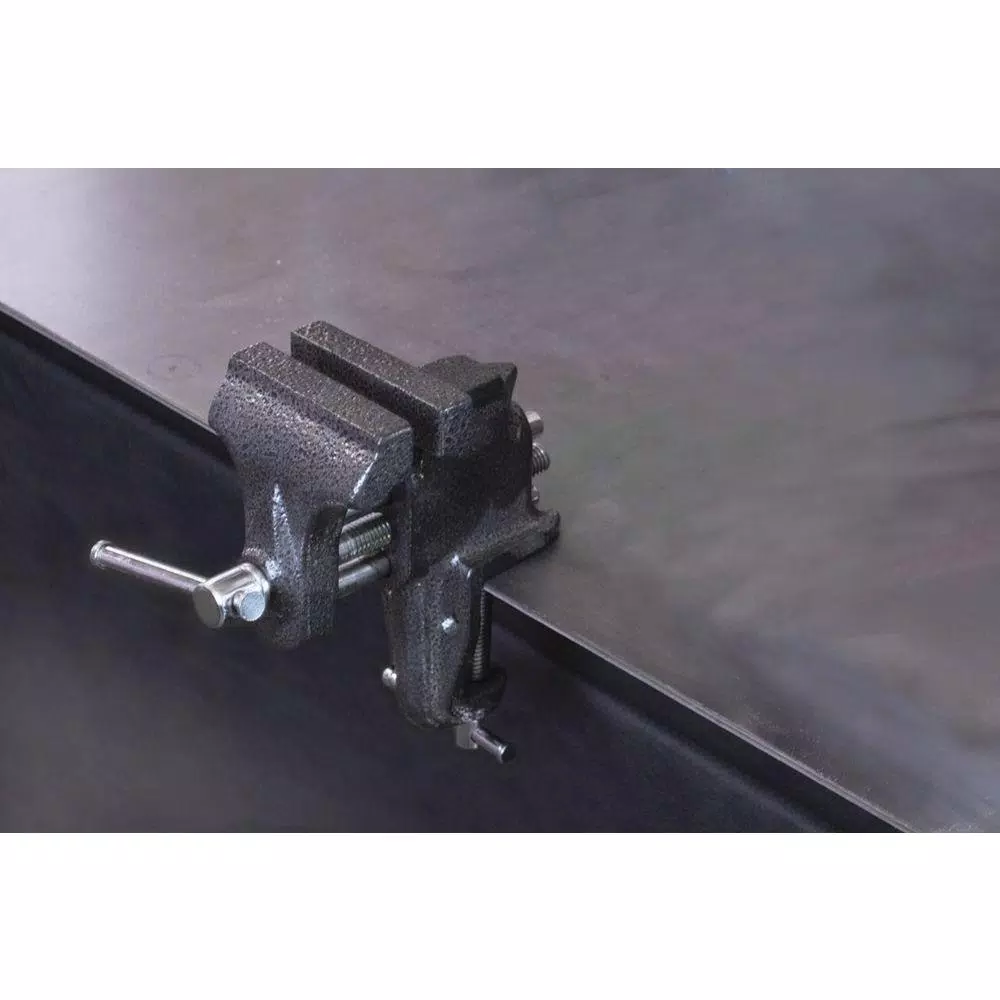 BESSEY 3 in. Clamp-On Vise with Integrated Anvil and Pipe Jaws