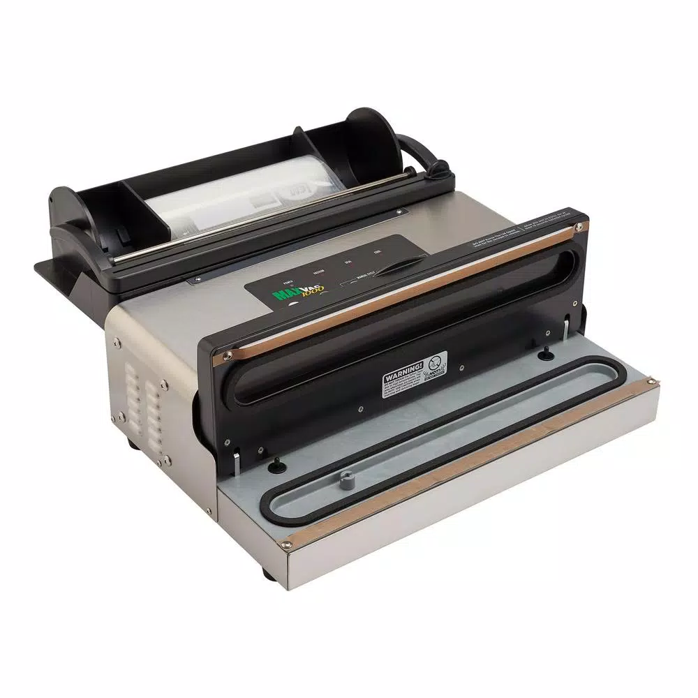 LEM MaxVac 1000 Stainless Steel Food Vacuum Sealer with Bag Holder and Cutter