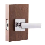 Copper Creek Craftsman Remi Polished Stainless Steel Passage Door Lever, Interior Residential Hardware thumbnail 2