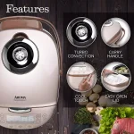 Aroma Professional 4 Qt. Champagne Electric Multi-Cooker with Ceramic Pot and Turbo Convection thumbnail 2
