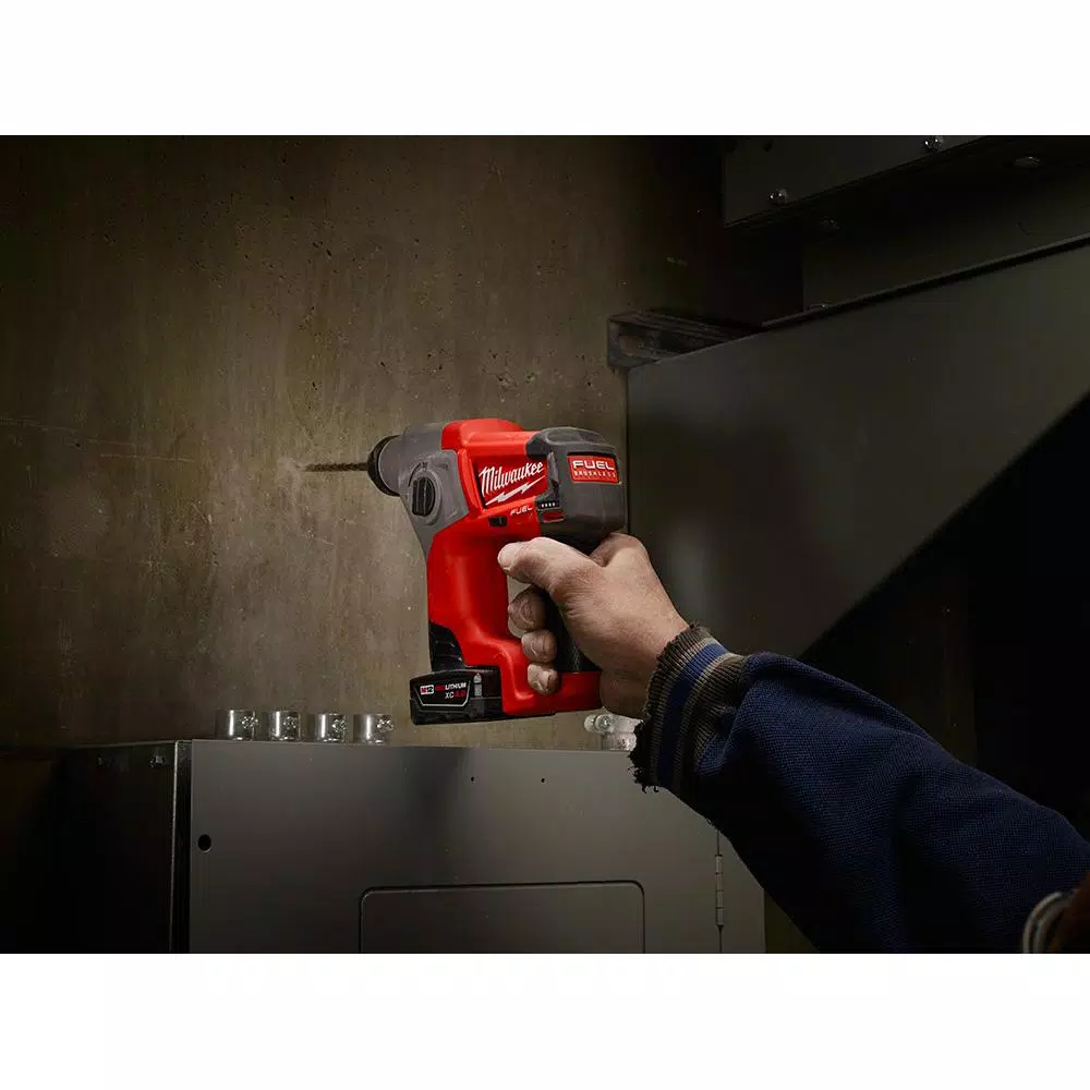 Milwaukee M12 FUEL 12V SDS-Plus Cordless Rotary Hammer Kit with 4.0 Ah Battery and Charger