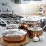 Oster Carabello 9-Piece Stainless Steel Nonstick Cookware Set with Copper Finish thumbnail 3