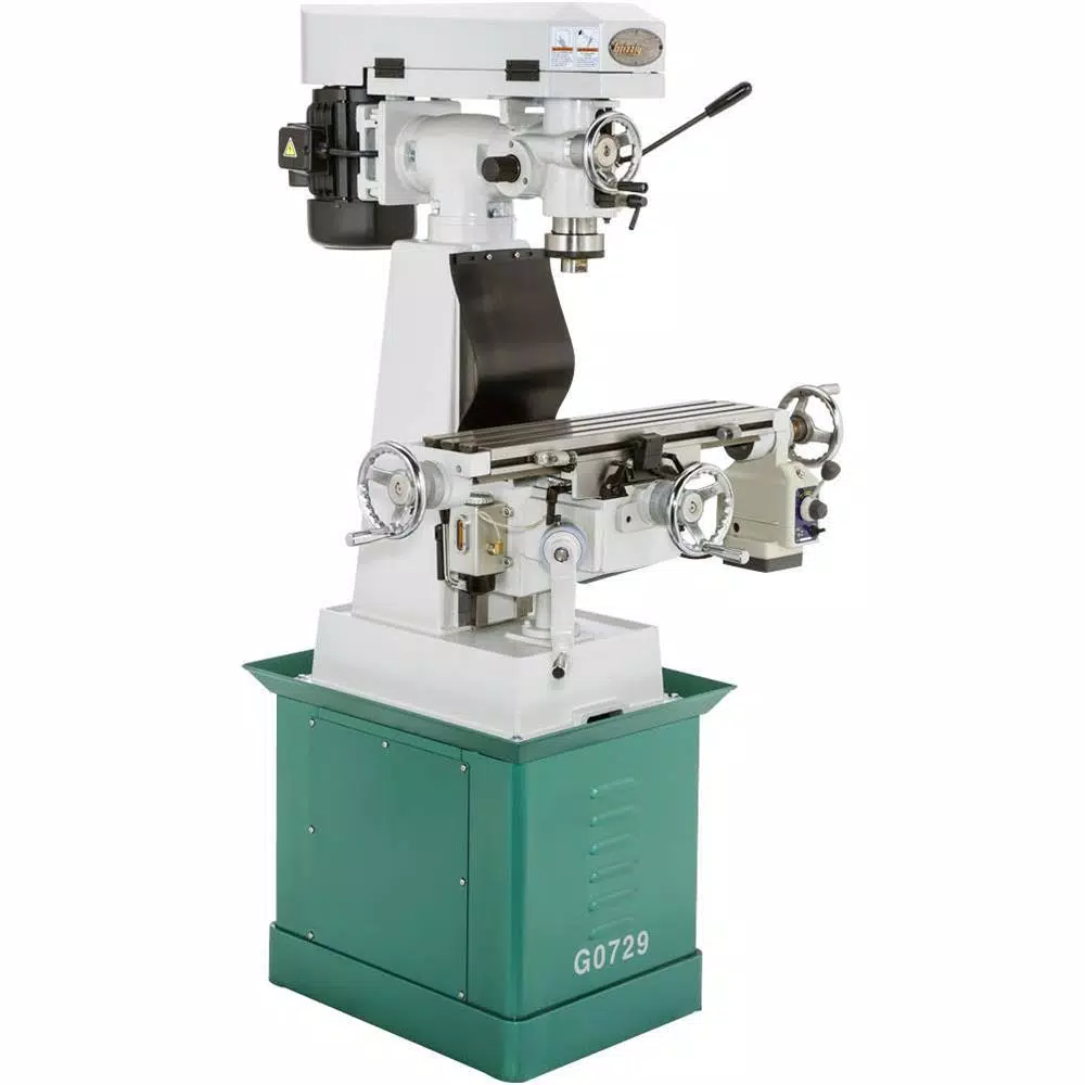 Grizzly Industrial 6 in. x 26 in. Vertical Milling Machine with Power Feed