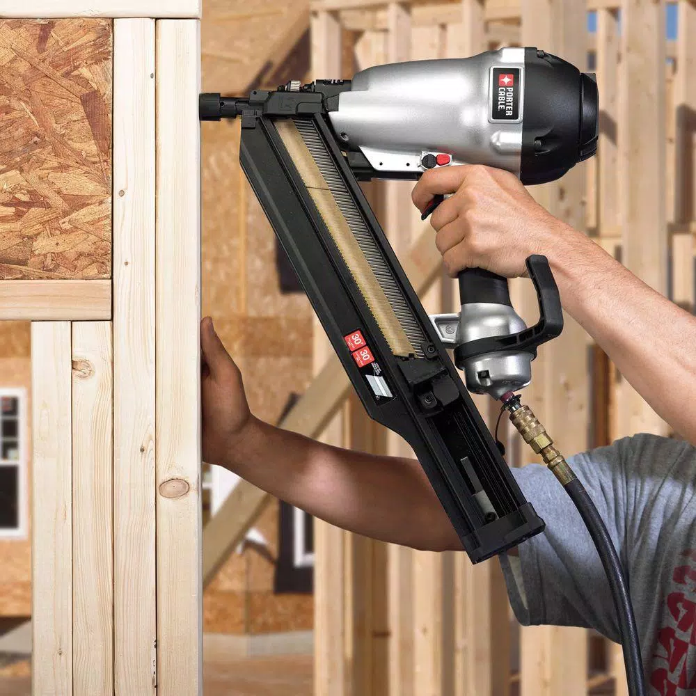 Porter-Cable 3-1/2 in. 30 to 34 Degree Clipped-Head Framing Nailer, Air Powered