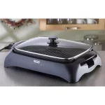 DeLonghi De'Longhi 192 sq. in. Indoor Grill with Tempered Glass Lid and Adjustable Thermostat, Black thumbnail 6
