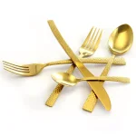 MegaChef Baily 20-Piece Gold Stainless Steel Flatware Set, Service for 4 thumbnail 2