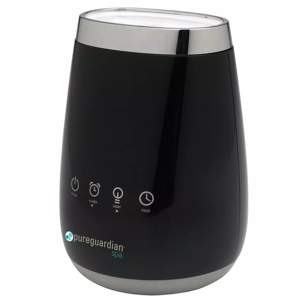PureGuardian Deluxe Ultrasonic Essential Oil Diffuser with Alarm Clock and Night Light