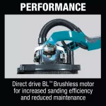 Makita 18V LXT Brushless 9 in. Drywall Sander Kit with Bonus 2-Piece 18V LXT Compact Combo Kit thumbnail 11