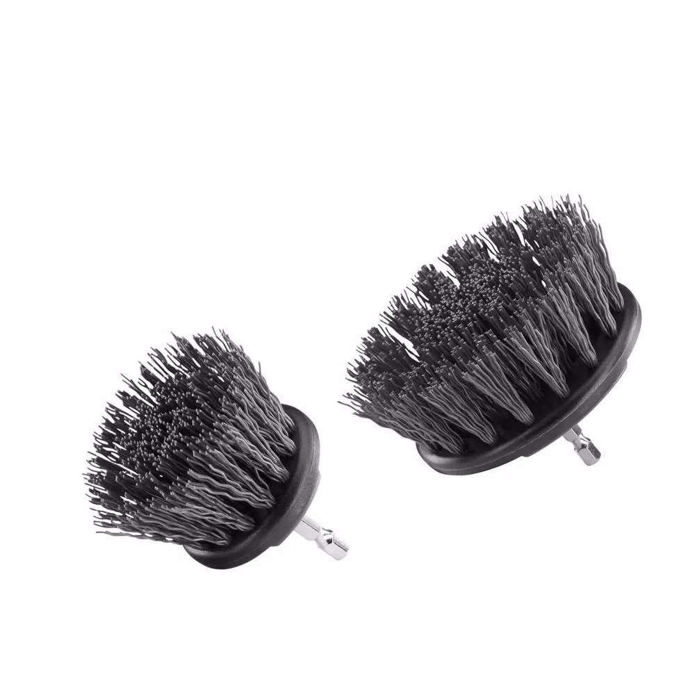 RYOBI Hard Bristle Brush Cleaning Kit, 2-Piece Hex Shank Set