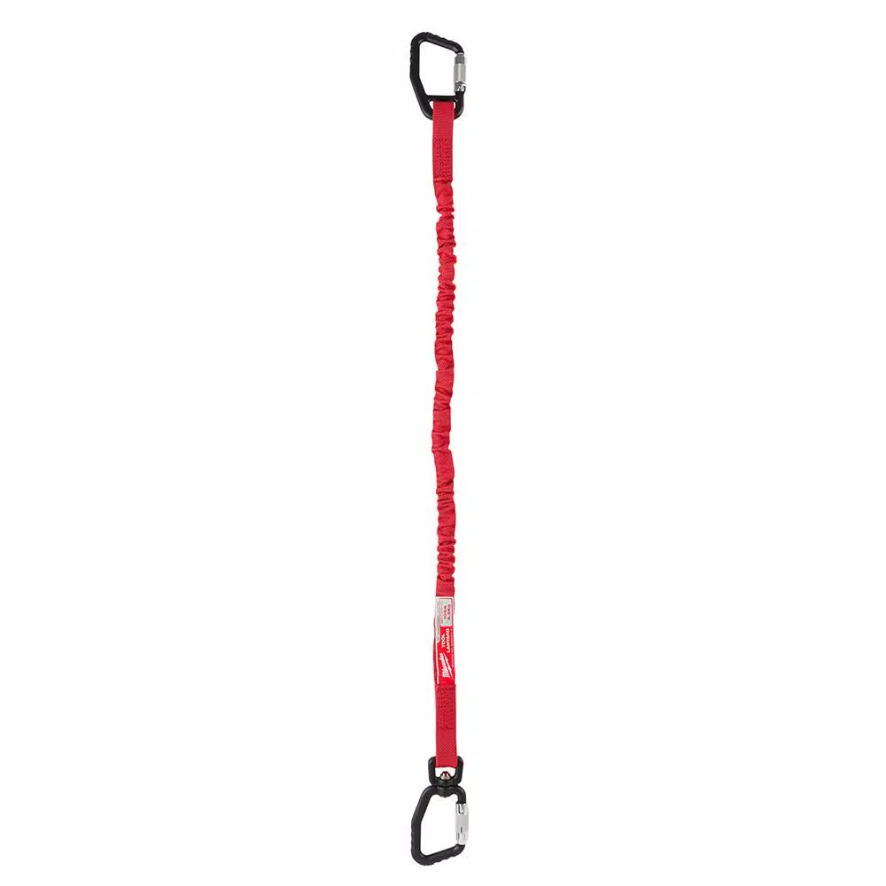 Milwaukee 10 lb. Quick-Connect Locking Tool Lanyard, Red